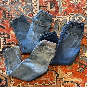 GAP Toddler Denim Jeans in Blue with Tan Stitching